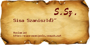 Sisa Szaniszló névjegykártya